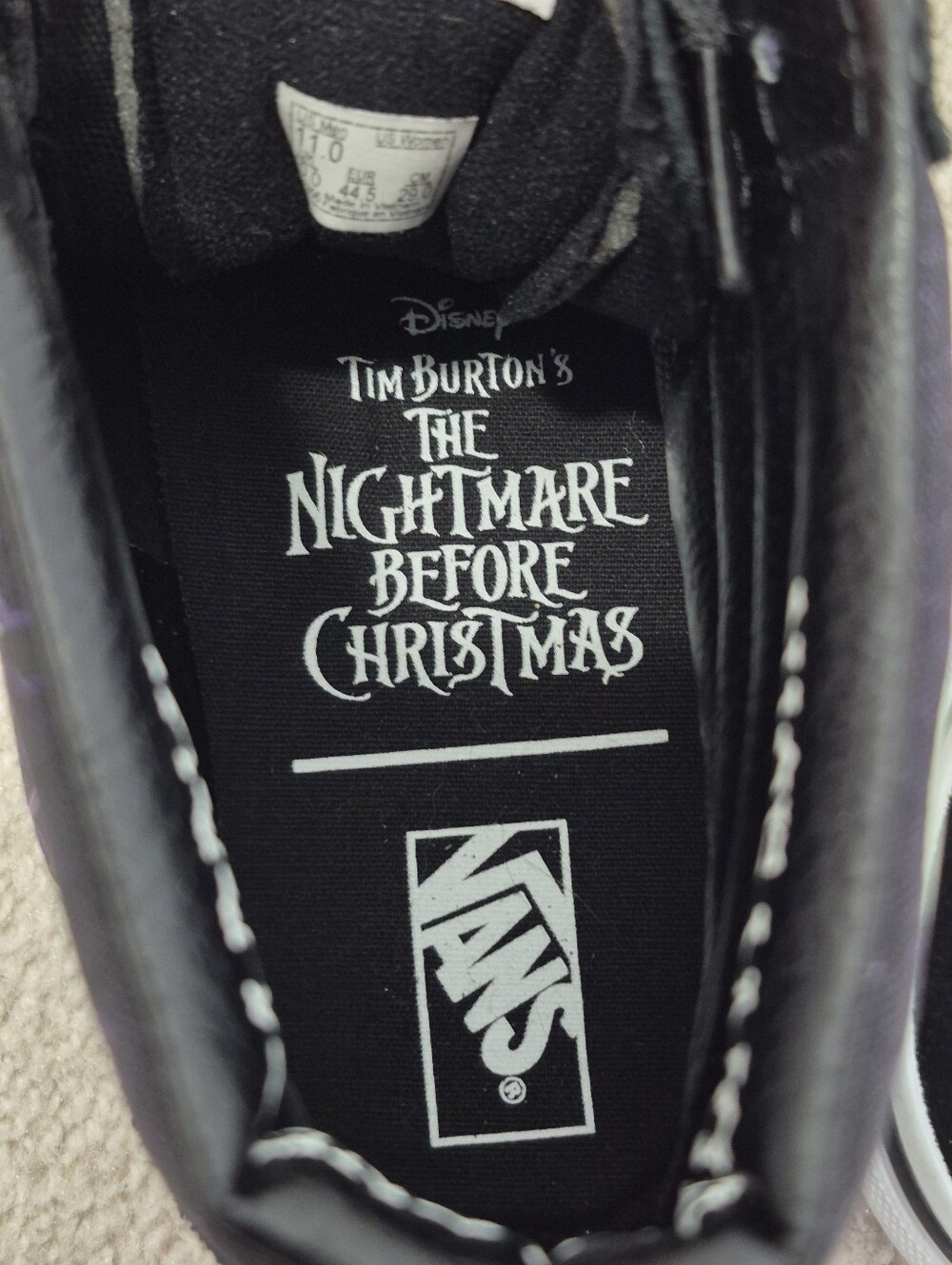 NWT Vans x Disney Sk8-Hi Jack's Lament Nightmare Before Christmas Men's 11 - Picture 14 of 14